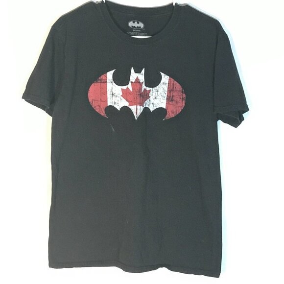 DC Comics Batman Canada Canadian Symbol Logo Short Sleeve T Shirt Tee XL - Picture 4 of 8